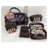 Chocolate brown leather handbag very good