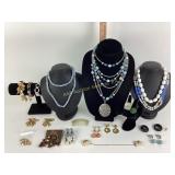 Vintage bracelets, necklaces, and earrings