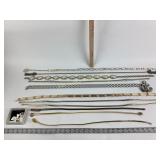 Vintage belts and earrings