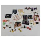 Costume jewelry bracelets, earrings, foreign