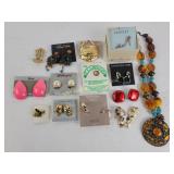 Costume jewelry Givency brooch, Monet shoe pin,