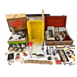 Case of over a dozen cassette tapes, mostly pop