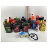 Miscellaneous car oils, lubricants and cleaning