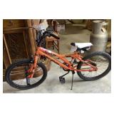 Huffy orange FS 20 BMX bike  missing handle grip