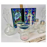 California perfume company painted stain glass