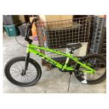 Huffy lime green BMX bike tires flat tires in