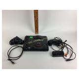 Sega Genesis 16 bit console with two controllers