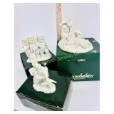 Snowbabies decorations x3,  boxed.