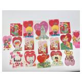 Old Valentine cards around 16 cards most never