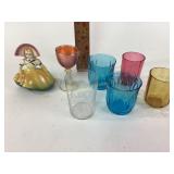 Lords Prayer drinking glass and other colored