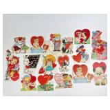 Old Valentine cards around 16 cards most never