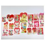 Old Valentine cards around 16 cards most never