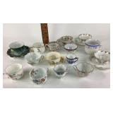 Weimar Germany porcelain teacup. Other assorted