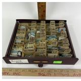 Assorted Bulova and other watch parts within