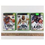 Xbox games x3. NBA Live 2002, 2004 and 2005.