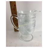 Modern vintage Florentine beverage jug clear