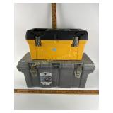 Large Dura bull 26 inch industrial toolbox gray.