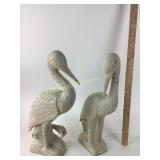 Stork decor . Lightweight wood painted, chipping