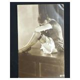 Antique French RP postcard burlesque risquï¿½