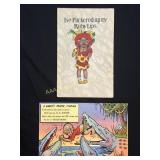 (2) old Black Americana postcards