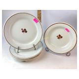 Royal iron stone, leaf design, five dinner