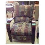 Lane furniture recliner chair in pattern, brown