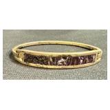 Mexican Alpaca & abalone bracelet