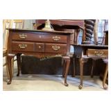Queen Anne style 2 drawer low boy dresser