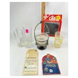 Quadruple Plated Stand w/Glass Sugar Bowl, Clear