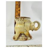 Frankoma GOP 1973 Nixon and Agnew elephant,