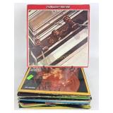 Vinyl record collection including Neil Diamond,