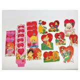 Old Valentine cards around 16 cards most never