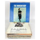 Vinyl record collection including Brahms and