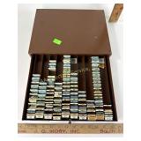 Bulova watch parts within single drawer metal