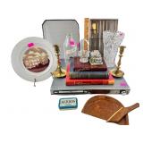 US servo clear glass milk bottle. Clear etched