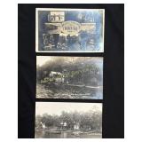 (3) RP postcards Crooked Lake Indiana Long Beach