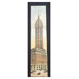 Antique fold-out advertising postcard Singer