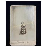 Antique cabinet card photograph freak show