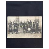 Antique RP postcard Wolf Lake Concert Band