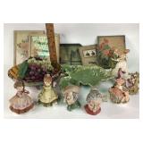 Lefton China figurines x4, good condition. Three