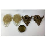 Art Deco Martele Slip Shade Wall Sconces