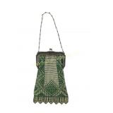 Art Deco Whiting Davis Silvertone Mesh Purse