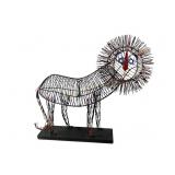 Curtis Jere Painted Wire Lion Sculpture
