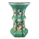 Antique Chinese Sancai Glazed Ceramic Plant Stand