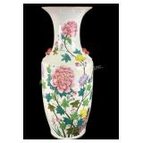 Antique Chinese Famille Rose Porcelain Floor Vase