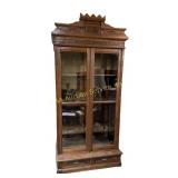 Victorian Eastlake Walnut Knock Down Bookcase