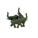 Art Deco Bronzart Elephant Sculpture Bowl Stand