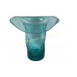 Mid Century Blenko Crackle Glass Vase