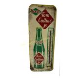 Tom Collins Jr. Soda Enamled Metal Thermometer