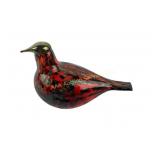 Iittala Toikka Ruby Art Glass Bird